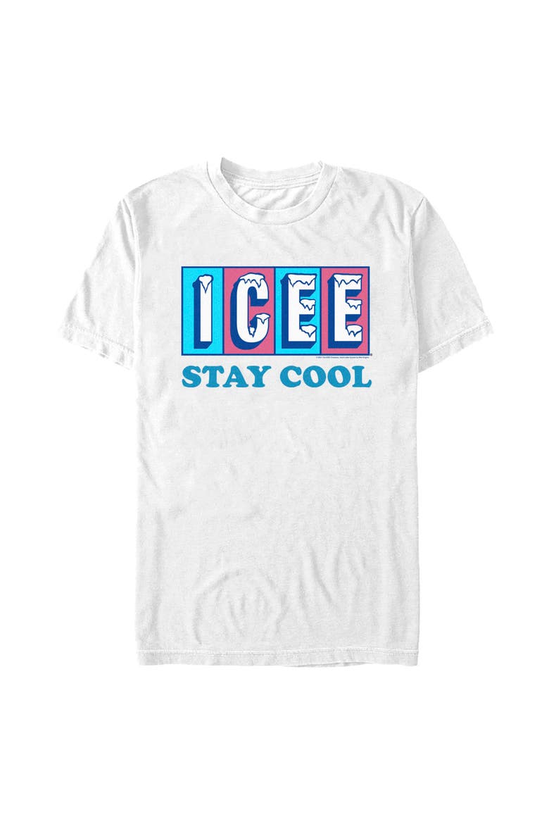 Men's Stay Cool Logo Short Sleeve Graphic T-Shirt, Main, color, White