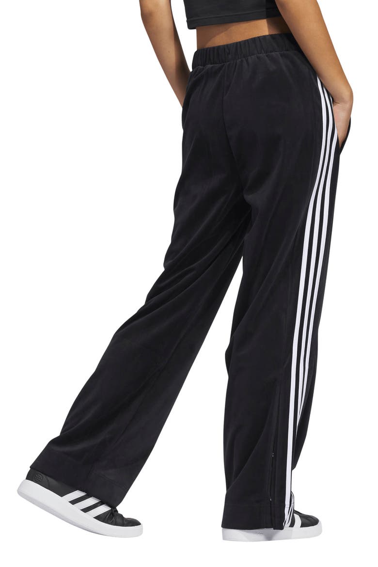 Y2K Glam 3-Stripes Knit Pants, Alternate, color, BLACK