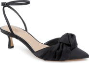Jewel Badgley Mischka Favor Ankle Strap Pointed Toe Kitten Heel Pump