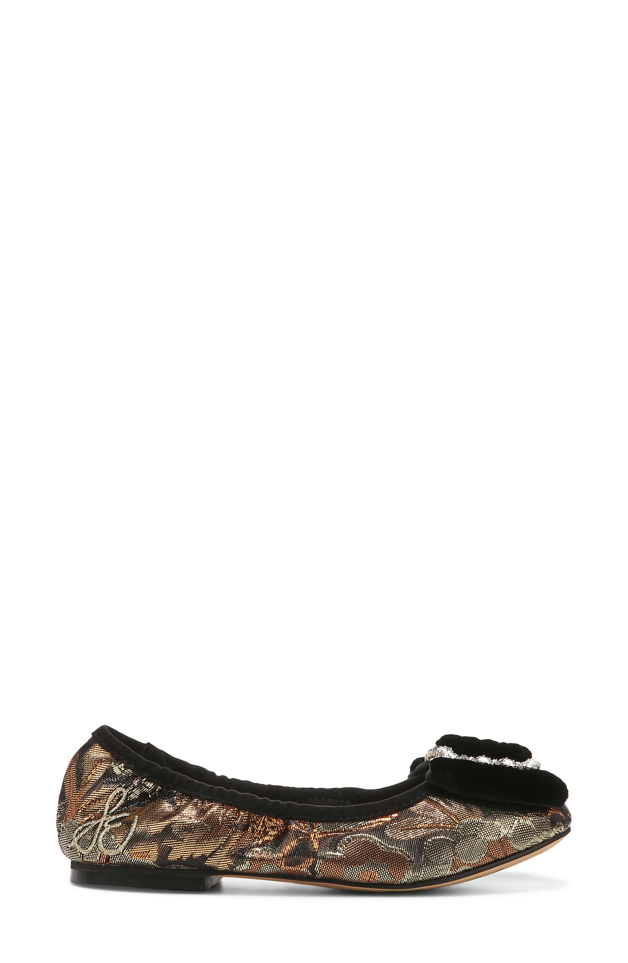 Sam Edelman Kids' Farah Crystal Bow Flat, Alternate, color, 