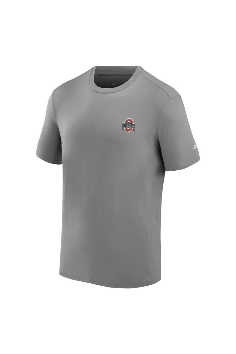 Men's Tommy Bahama Gray Ohio State Buckeyes Thirst & Gull T-Shirt, Alternate, color, Gray