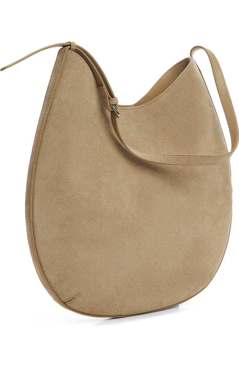 MANGO Suede Shoulder Bag, Main, color,
