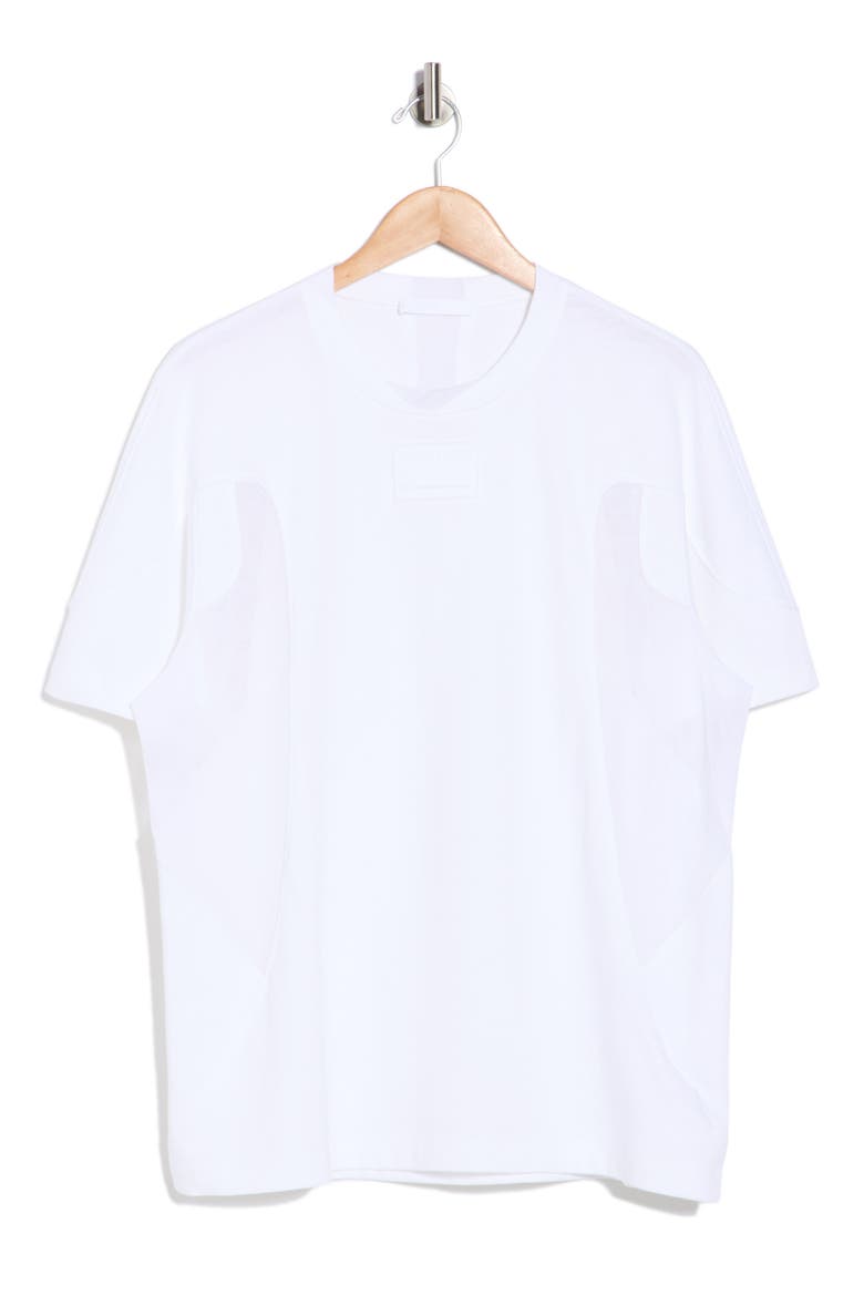 Sport Seam Mesh Paneled T-Shirt, Alternate, color, OPTIC WHITE