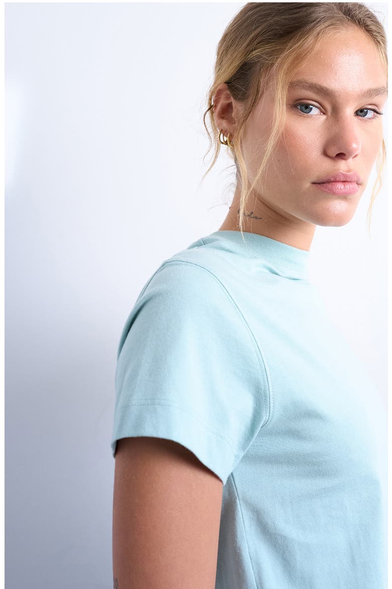 Boxy Cotton T-Shirt, Alternate, color, MEDIUM BLUE