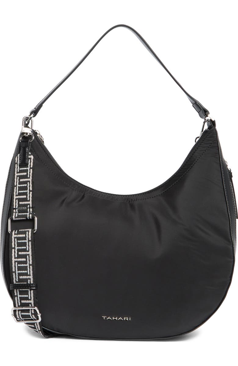 Tahari Minetta Expandable Crescent Bag, Main, color,