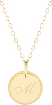Brook and York Milia Initial Pendant Necklace