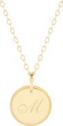 Brook and York Milia Initial Pendant Necklace