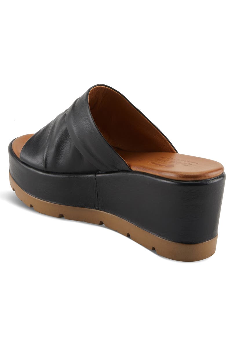 Spring Step Allerton Platform Wedge Slide Sandal, Alternate, color, Black