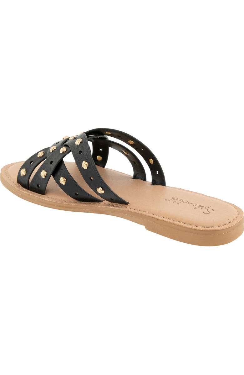Splendid Simon Studded Slide Sandal, Alternate, color, Black