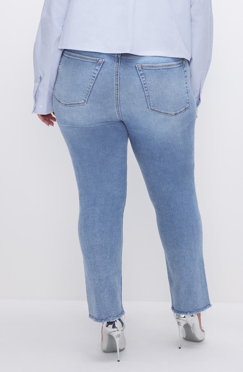 Good American Good Legs Straight Skinny Jeans, Alternate, color,