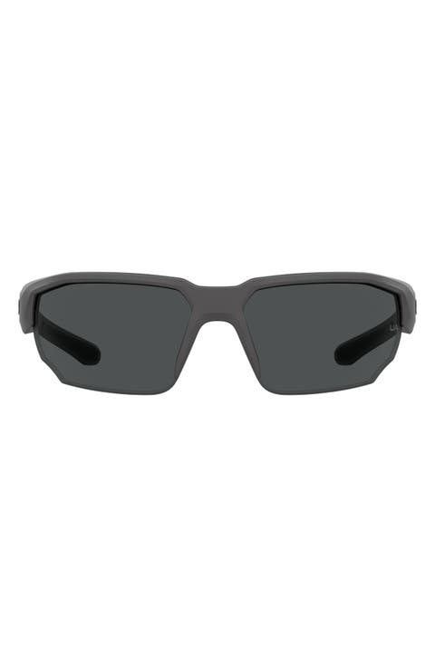 70mm Polarized Oversize Sport Sunglasses