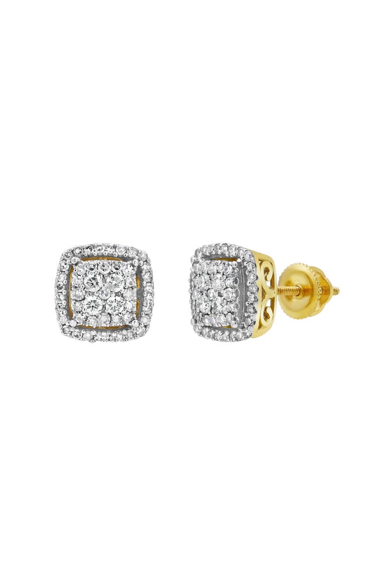 Ballroom Bliss 14K Yellow Gold Diamond Stud Earrings - 0.49ct., Main, color, 14K Yellow Gold