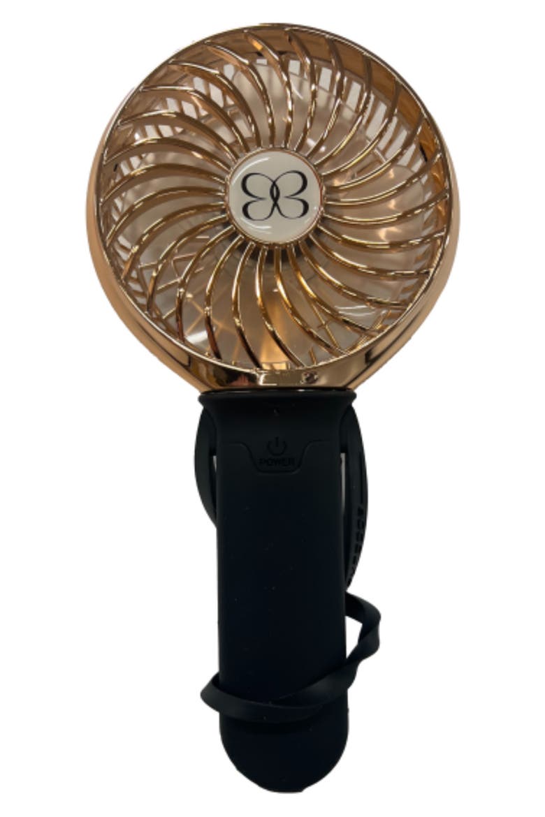 3-Speed Recharge Turbo Stroller Fan, Main, color, BLACK/ ROSE GOLD