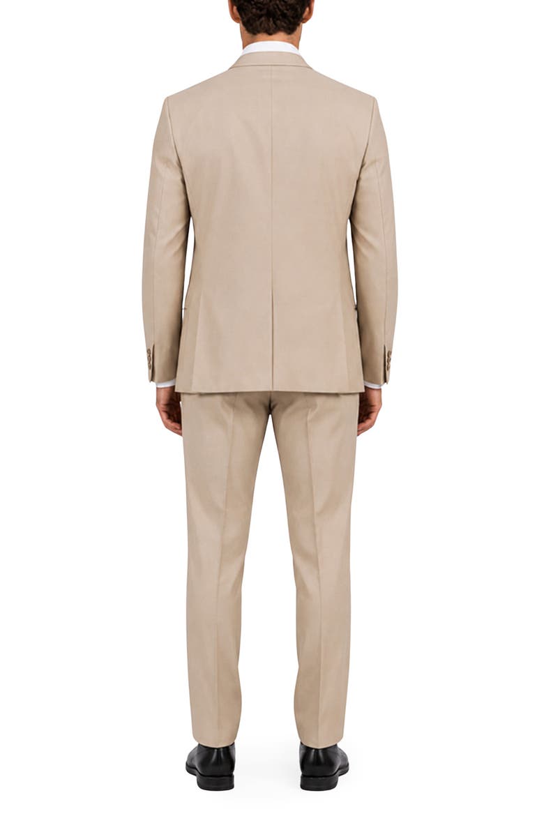 Matteo Slim Fit Wool Suit, Alternate, color, BEIGE