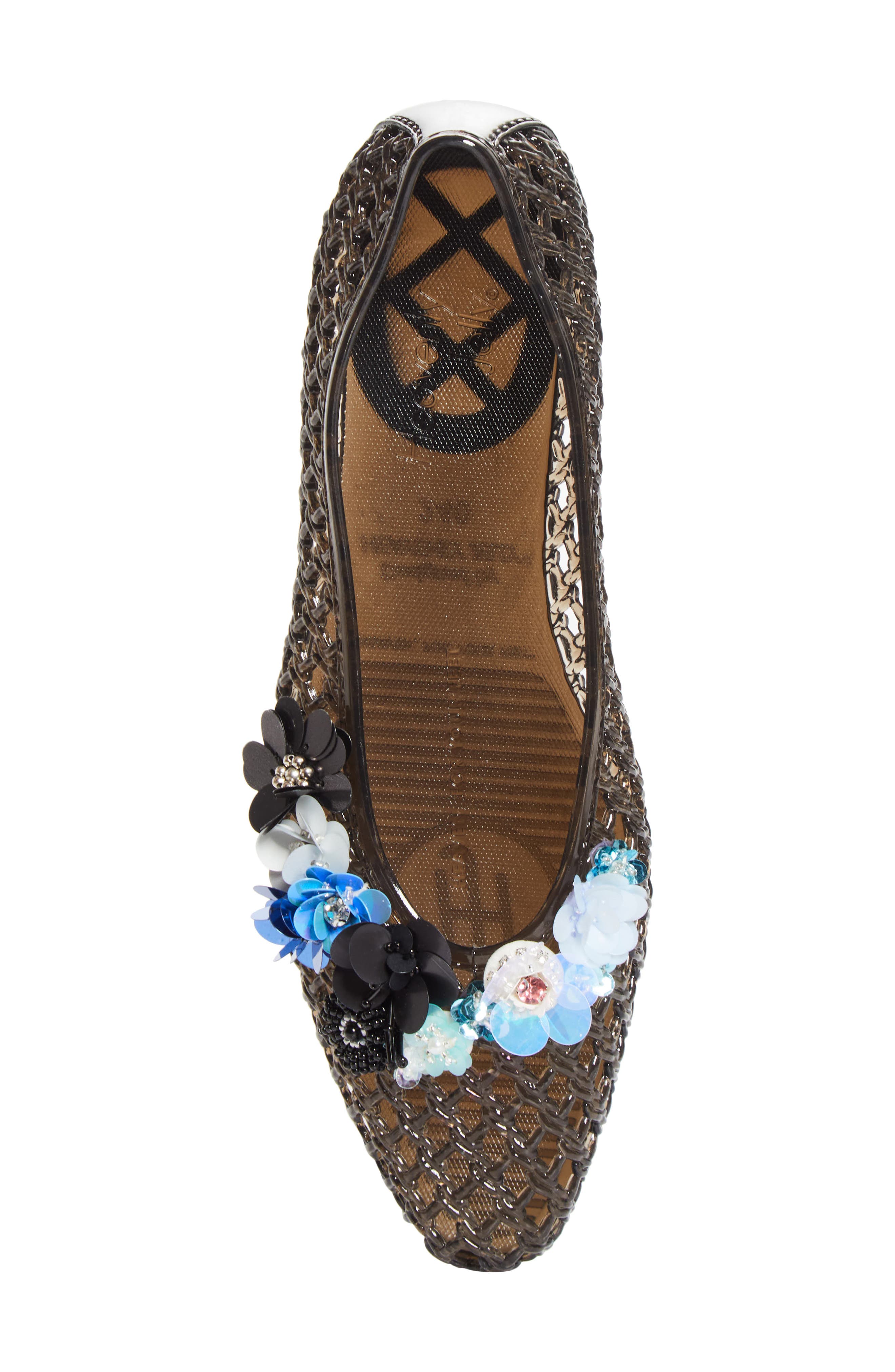HEAVENLY JELLY Petal Jelly Ballet Flat, Alternate, color, Black