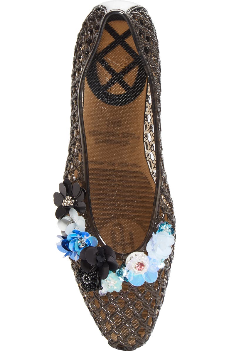 HEAVENLY JELLY Petal Jelly Ballet Flat, Alternate, color, Black
