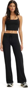 COTTON ON BODY Women's Active Straight Leg Stretch Woven Pant