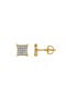 Imprevisto 10K Yellow Gold Diamond Unisex Earrings - 0.1 Cts