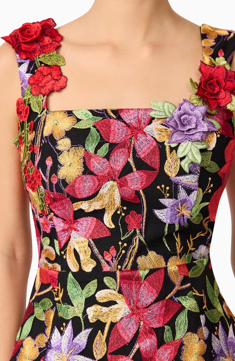 Elliatt Talia Floral Embroidery Cocktail Minidress, Alternate, color, Floral Multi