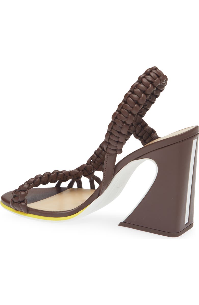 Fendi Arco Slingback Sandal, Alternate, color, F1vnn Mahogany Gial Bianco