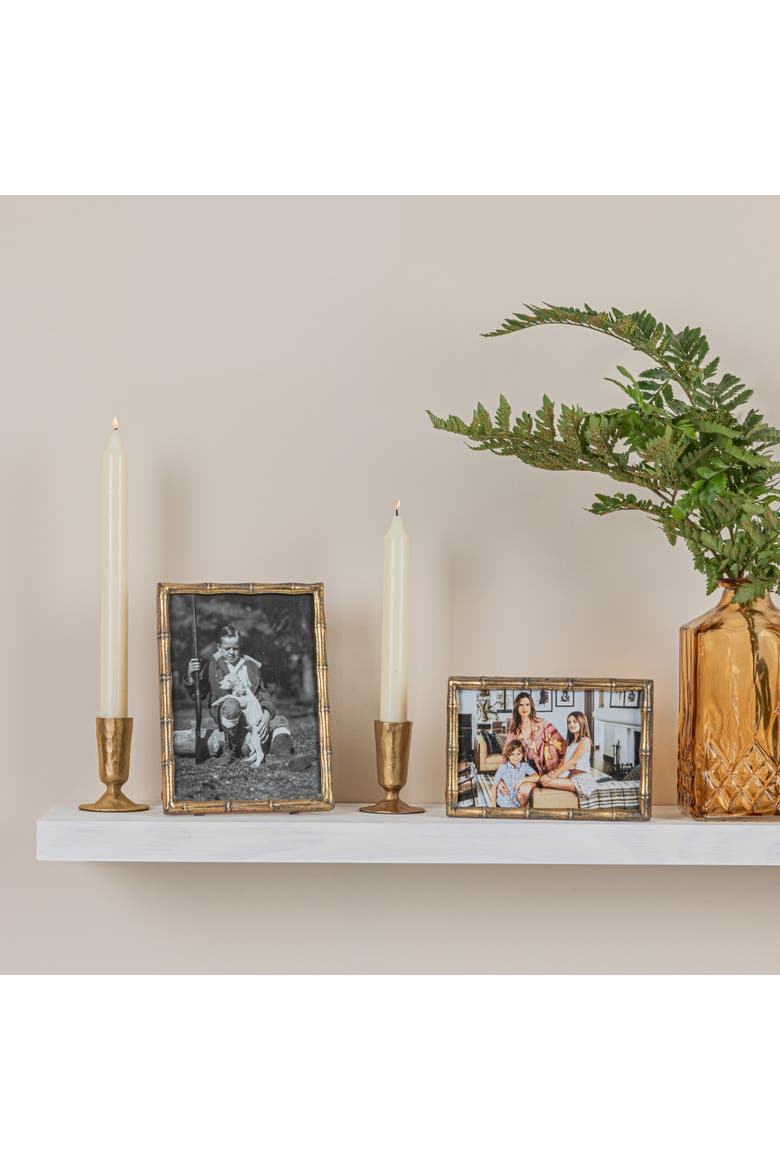 Metal Wood Style Photo Frame, Alternate, color, Gold