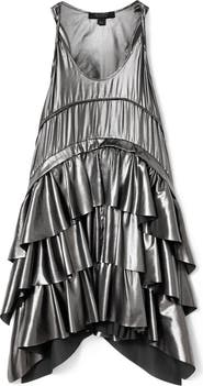 AllSaints Ruffle Racerback Tank Dress