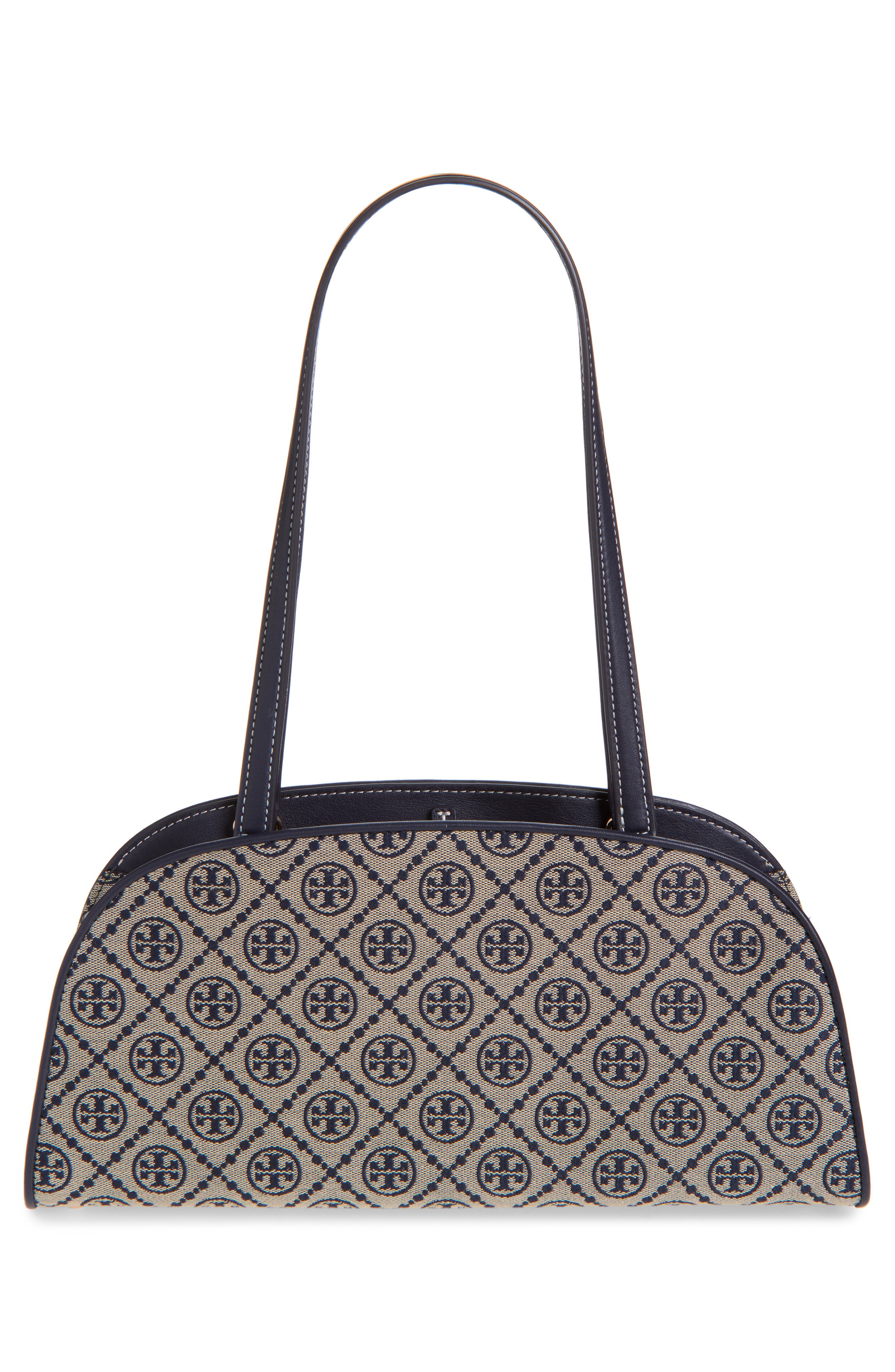 T Monogram Romy East West Shoulder Bag, Alternate, color, TORY NAVY