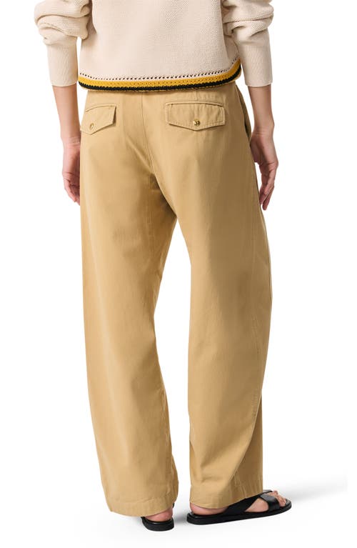 Rag & Bone Renata Straight Leg Pants In Beige