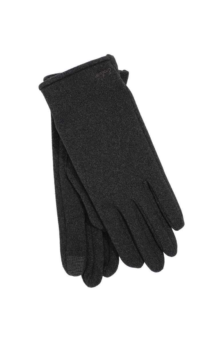 Echo Comfort Stretch Touch Glove, Main, color, Charcoal Heather