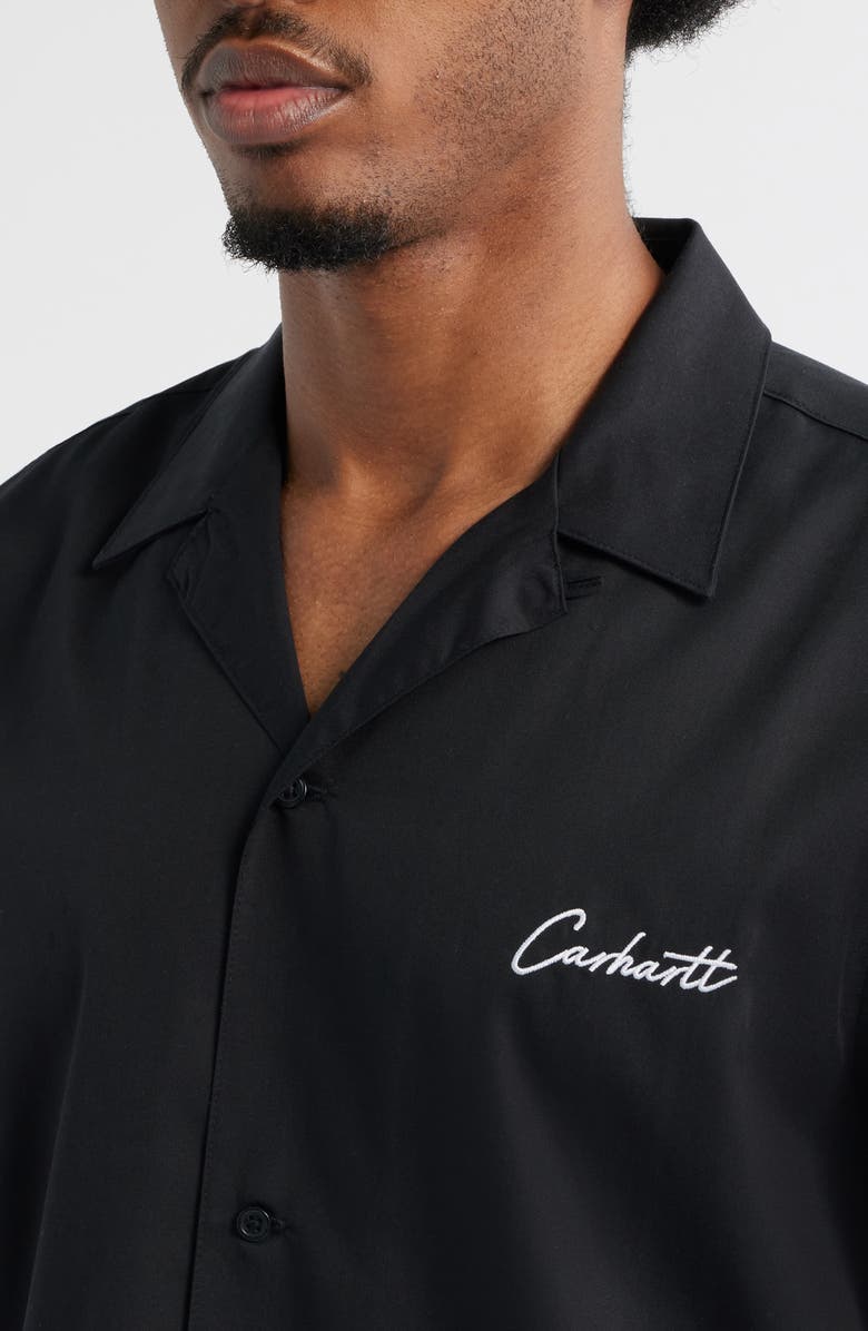 Carhartt Work In Progress Delray Cotton & Lyocell Camp Shirt, Alternate, color,