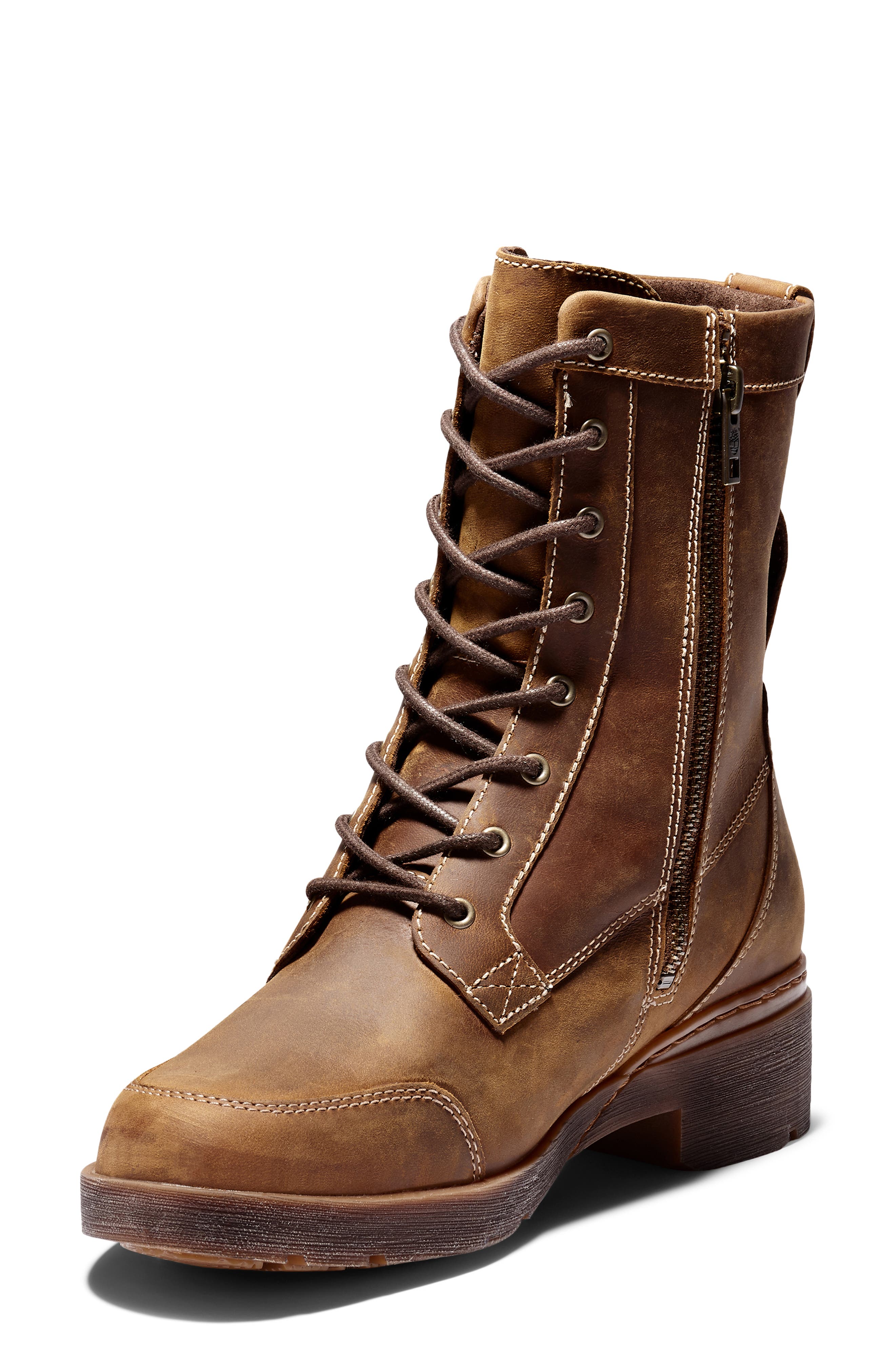 Timberland Graceyn Waterproof Lace-Up Boot, Alternate, color, 