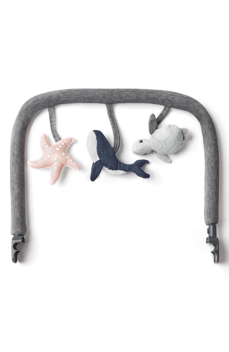 ERGObaby Evolve Bouncer Ocean Wonders Toy Bar, Main, color, Charcoal Grey