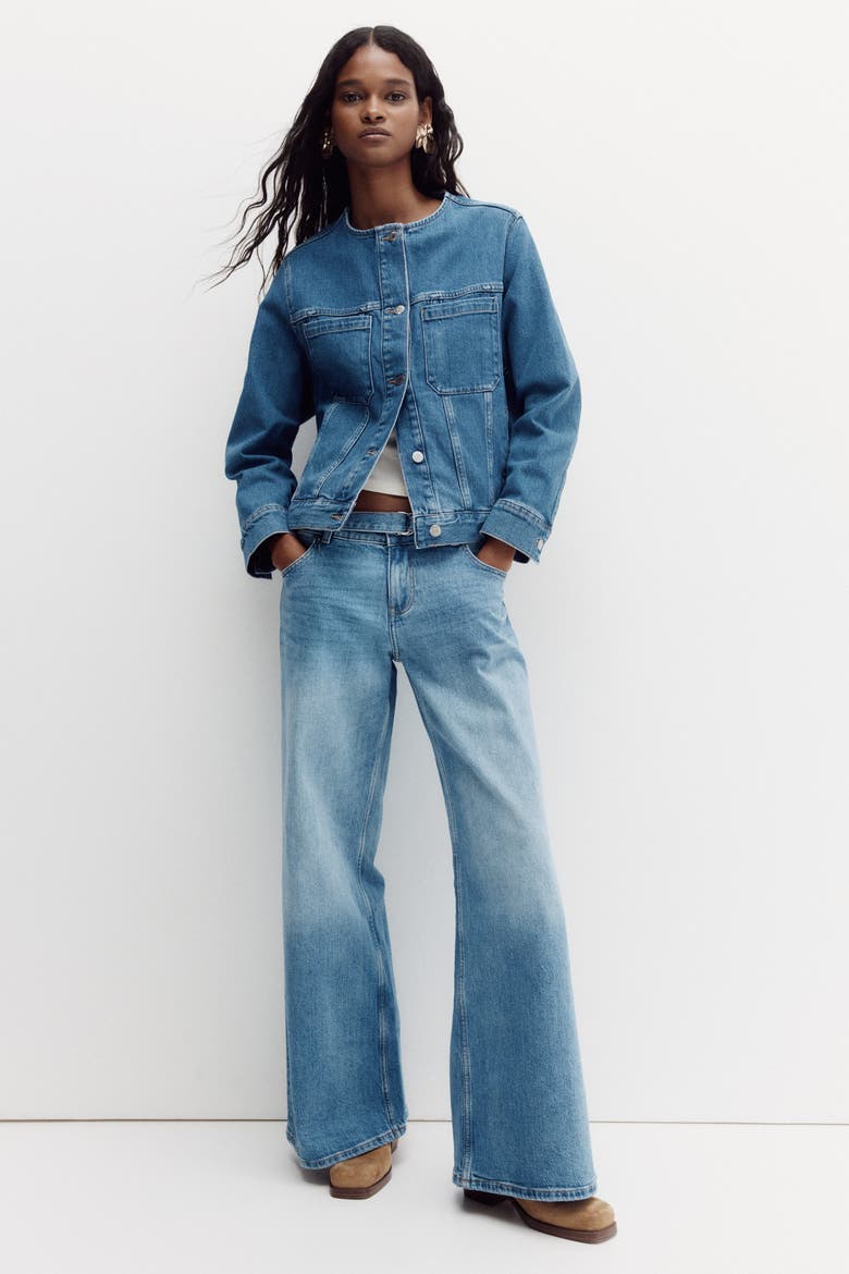 Wide Ultra High Jeans, Alternate, color, Light denim blue