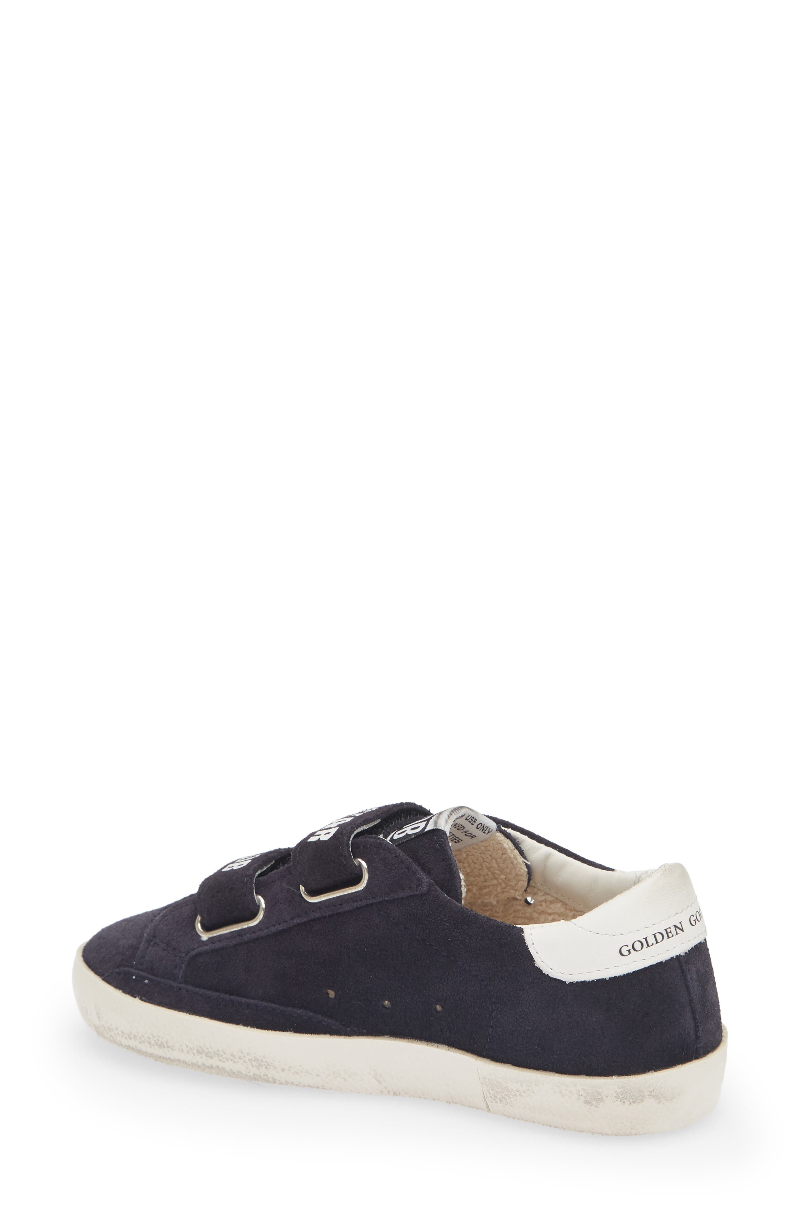 Kids' Old School Sneaker, Alternate, color, DARK BLUE/ SILVER/ WHITE