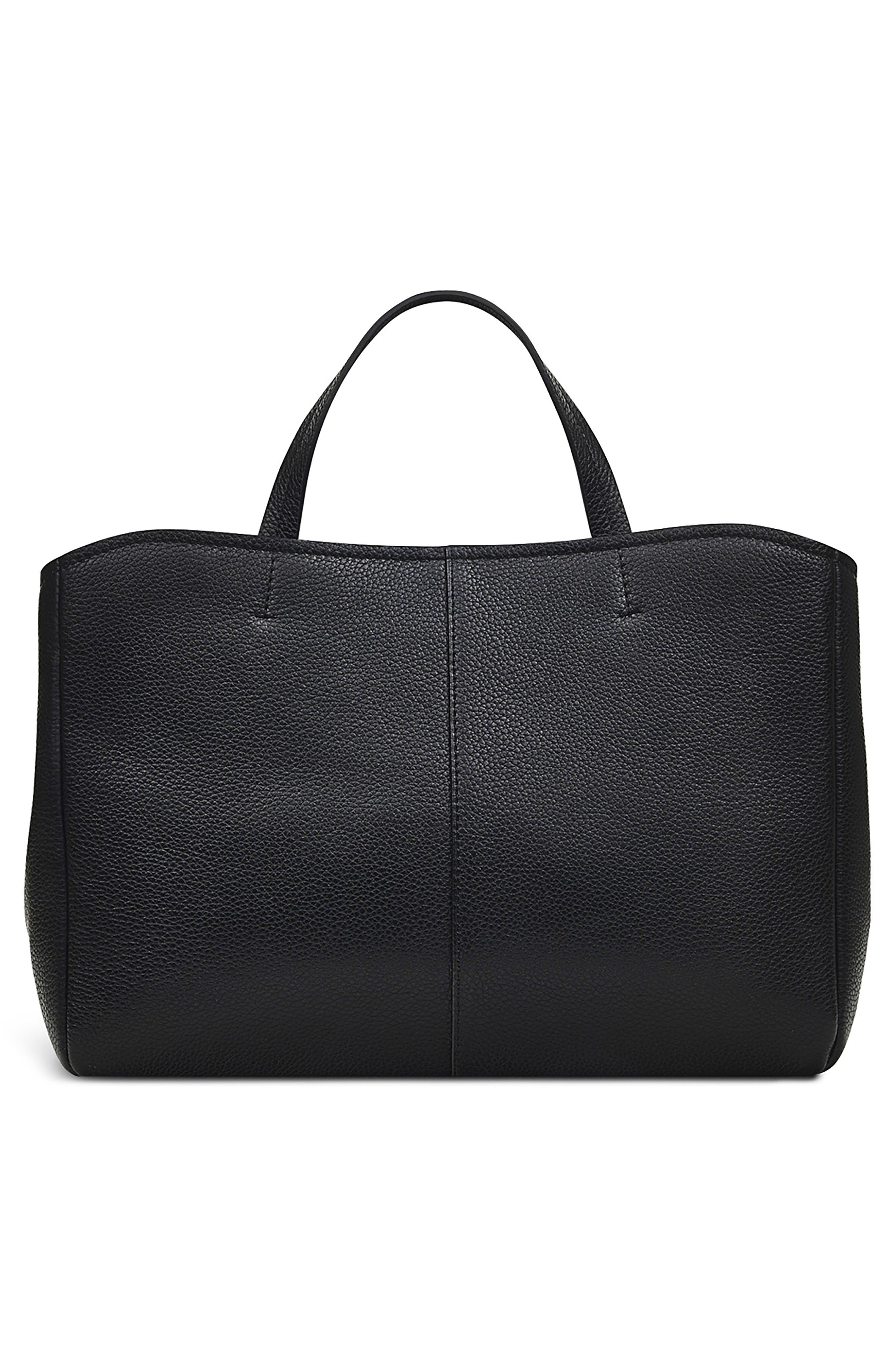 Radley New Haven Road Medium Top Zip Leather Tote Bag, Alternate, color, Black