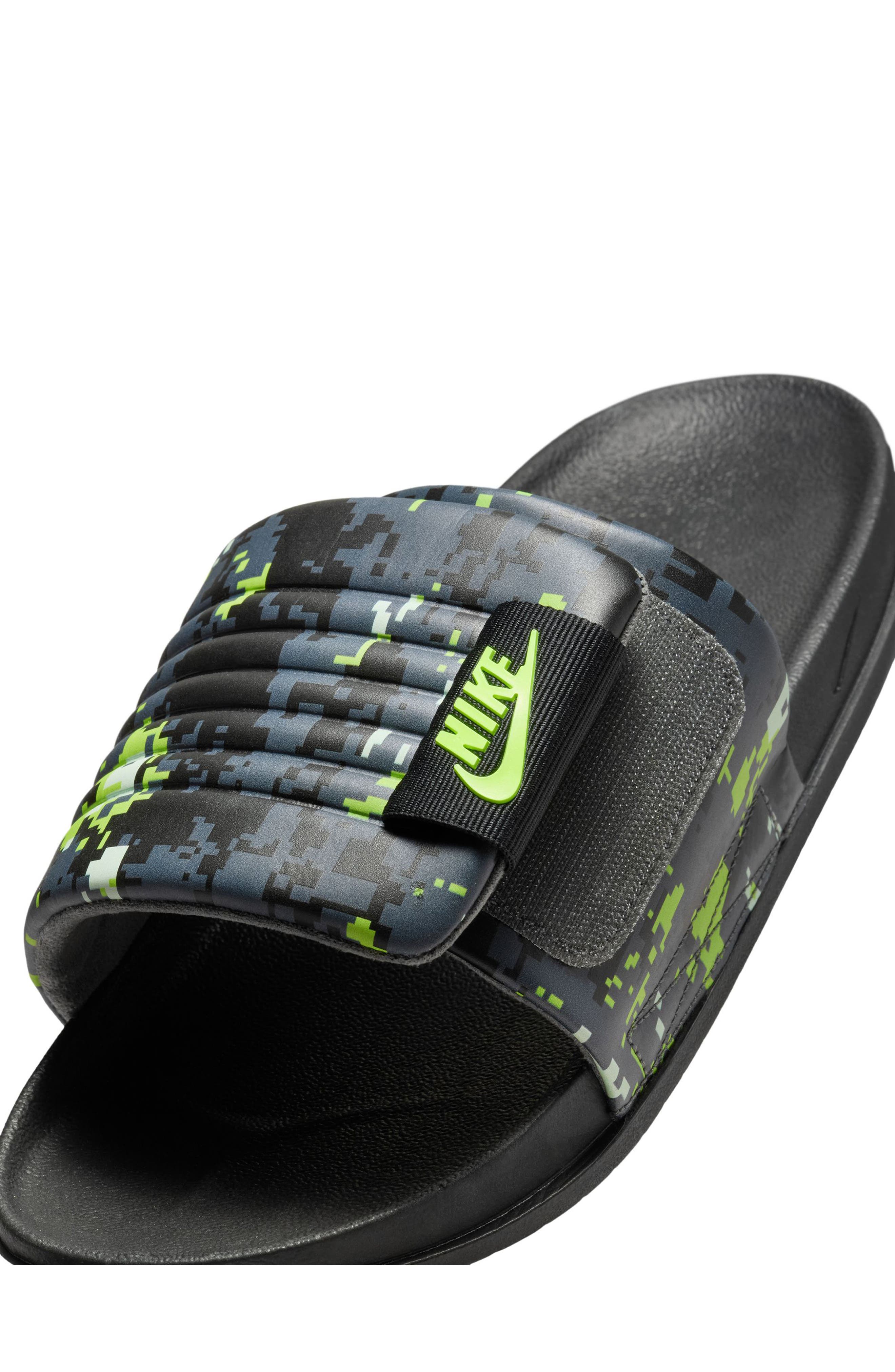 Nike Offcourt Sport Slide, Alternate, color, Black/ Volt