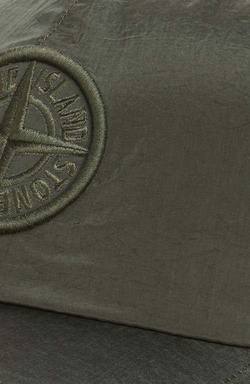 STONE ISLAND STONE ISLAND LOGO EMBROIDERED BASEBALL CAP