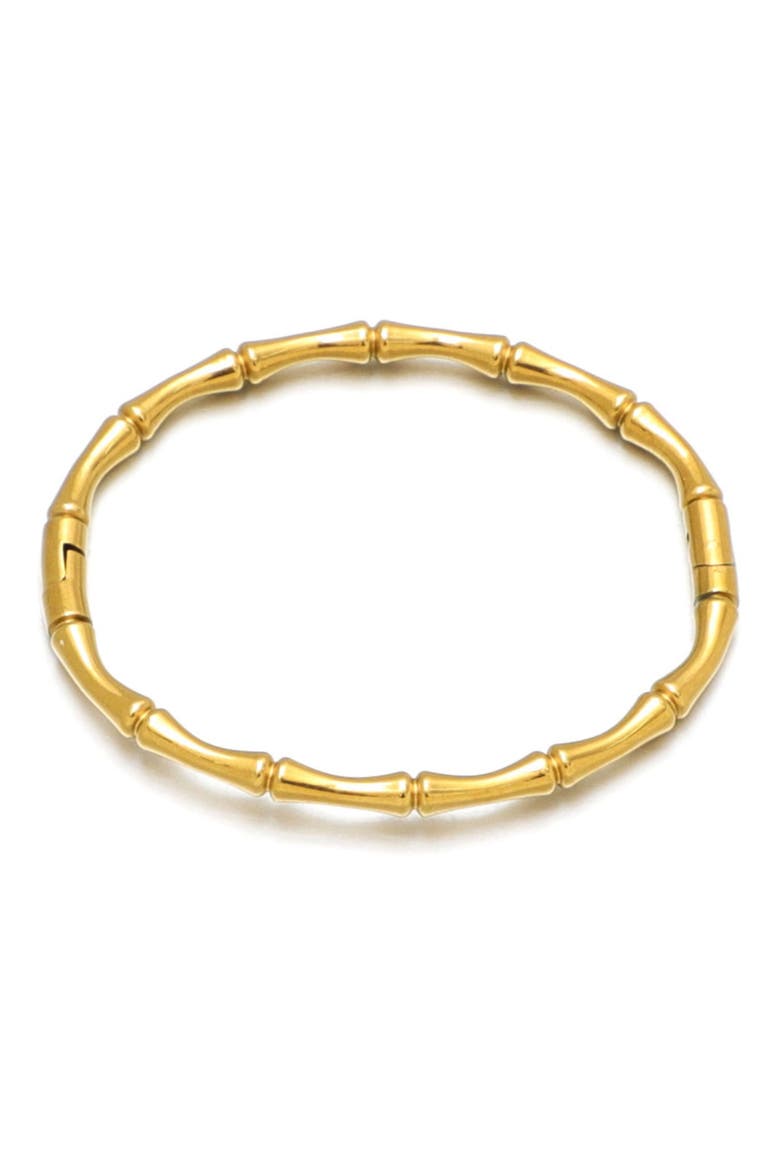 Bamboo Texture Bracelet, Main, color, GOLD