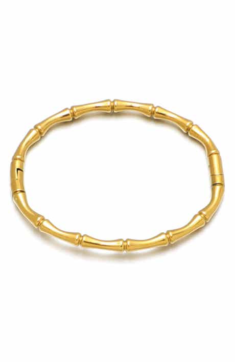 Adornia Bamboo Texture Bracelet