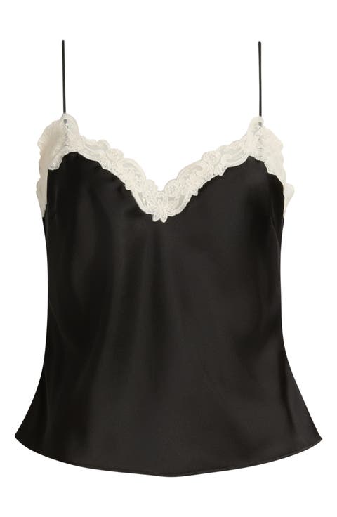 Roxsana Lace Trim Satin Camisole