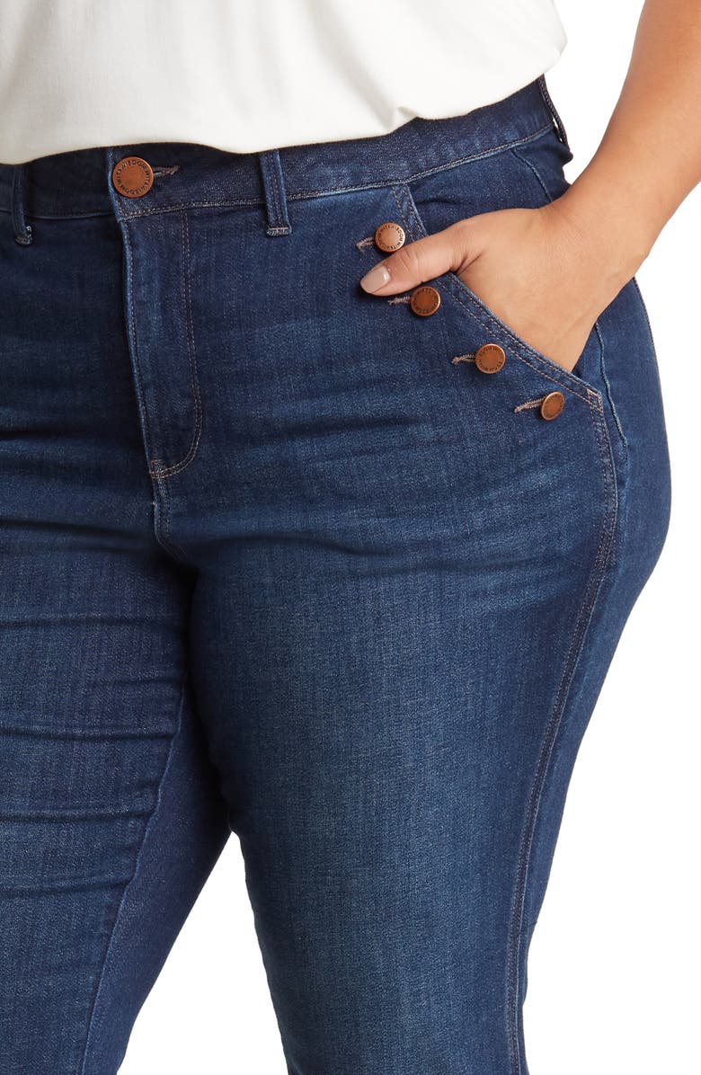 Wit & Wisdom 'Ab'Leisure Skyrise Wide Leg Jeans, Alternate, color, In Indigo