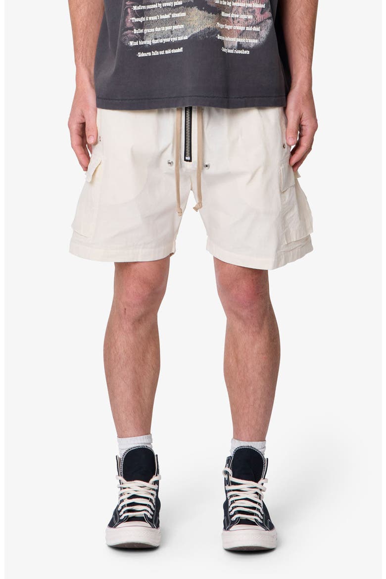 Mesh Mud Cargo Shorts, Main, color, OFF WHITE