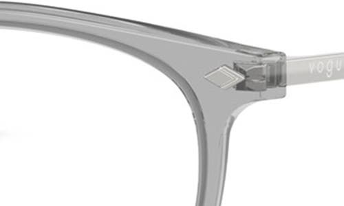 Vogue 51mm Pillow Optical Glasses In Transparent Grey