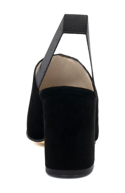 Amalfi By Rangoni Falle Slingback Pump In Black - Matching Elastic