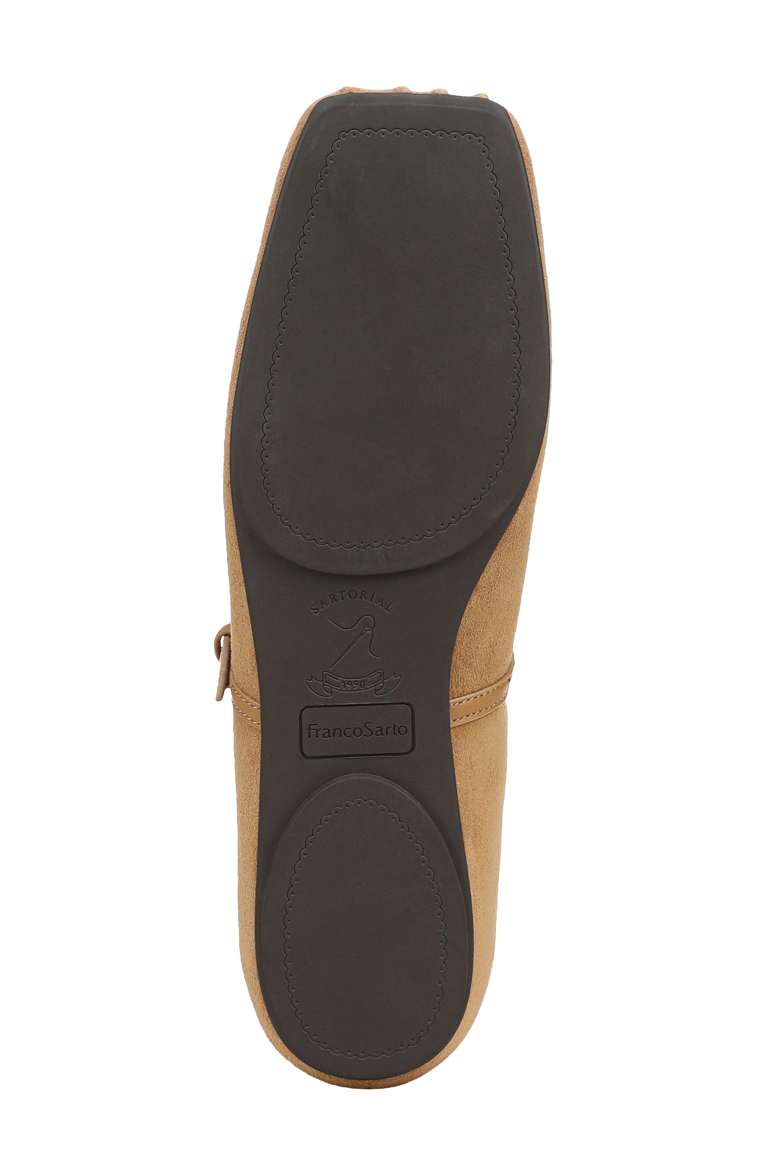 Oriel Ballet Flat, Alternate, color, BROWN LEATHER