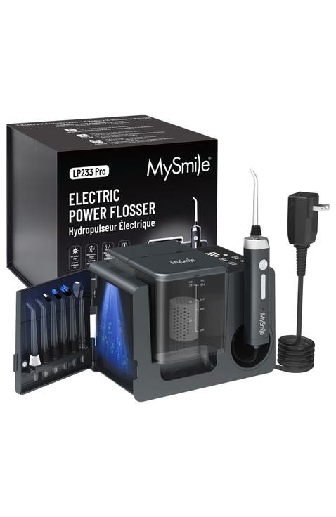 LP233 Pro UVC Sterilizable Countertop Water flossers for Teeth 800ML with a Water Filter 3 Modes and 6 Jet Tips