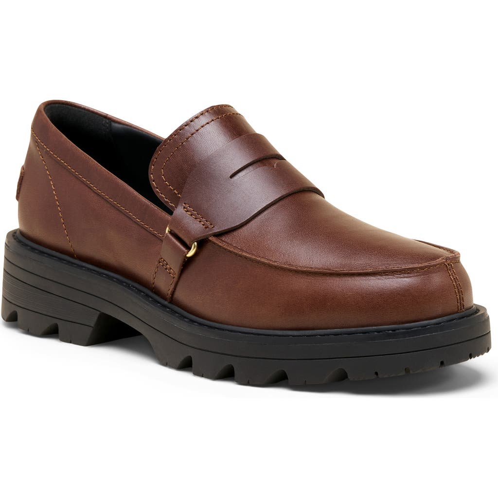 Sorel Revel Ave Penny Loafer In Brown