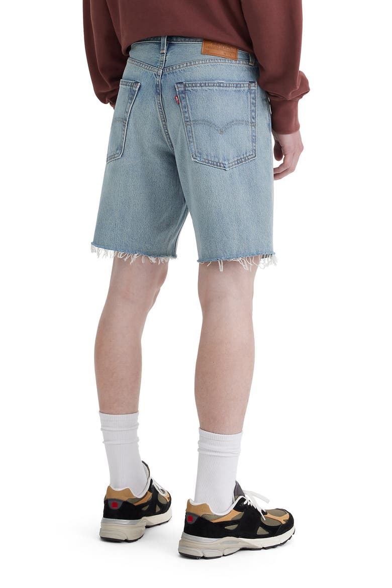 468 Loose Raw Hem Denim Shorts, Alternate, color, ASTRO JAM SHORT