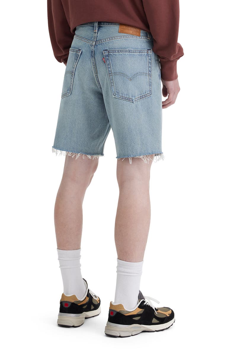Levi's 468 Loose Raw Hem Denim Shorts, Alternate, color, 