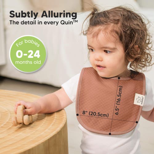 Keababies 8-pack Quin Drool Bibs In Rosewood